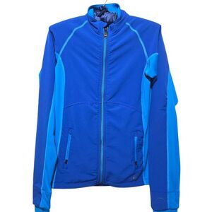 REI Women's Blue Fitted Athletic Full Zip Jacket Size XXS